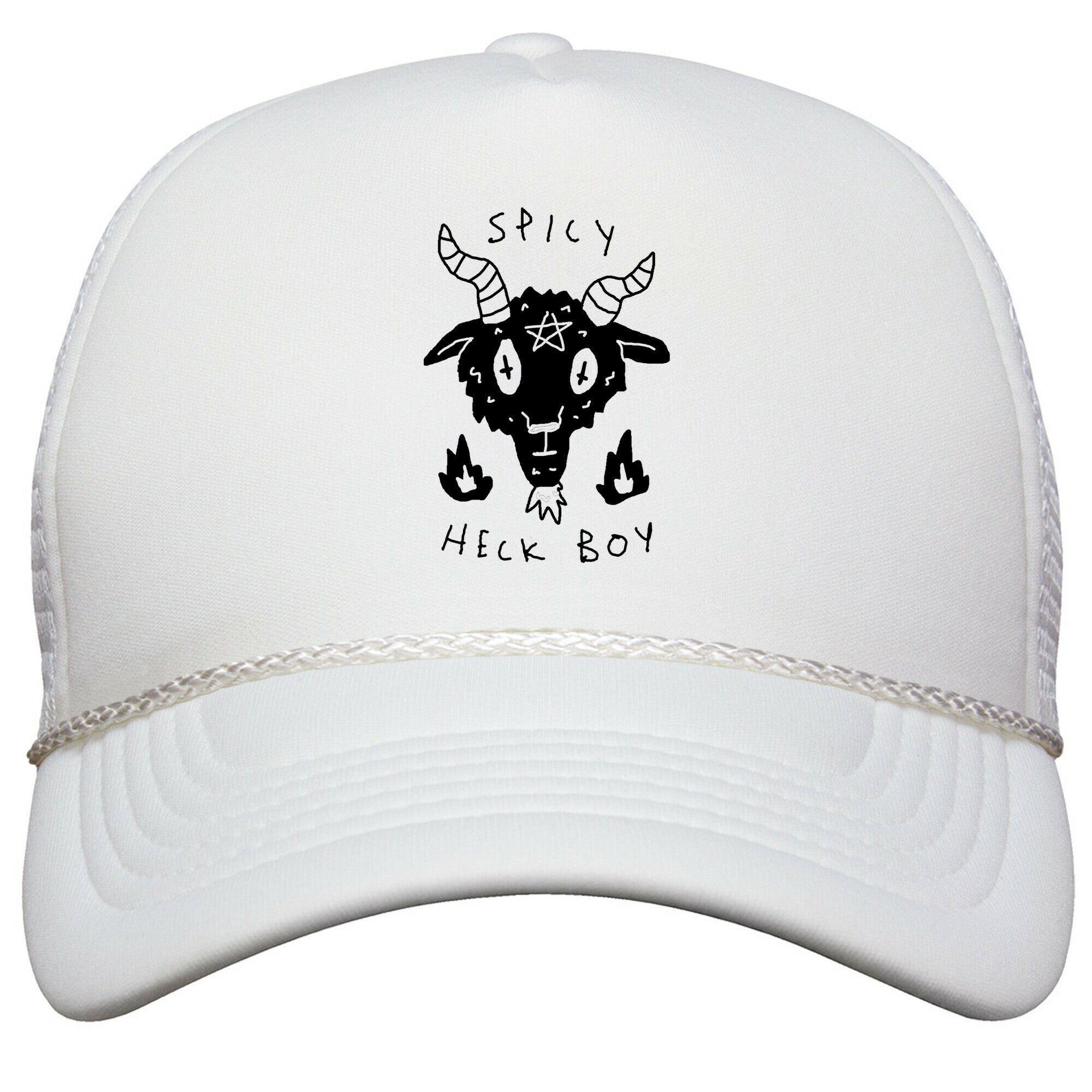 Spicy Heck Boy Satan Snapback Trucker Hat